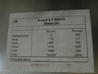 SventQlabel Lüftungsmaß aus Metall 65x65x69 cm – Bild 2